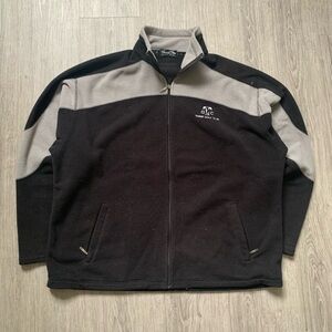 Black and Gray Zip-Up Jacket